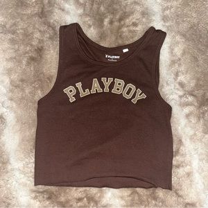 Playboy cropped tank